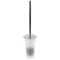 Toilet Brush Holder, Free Standing Made From Thermoplastic Resins in Transparent Finish
